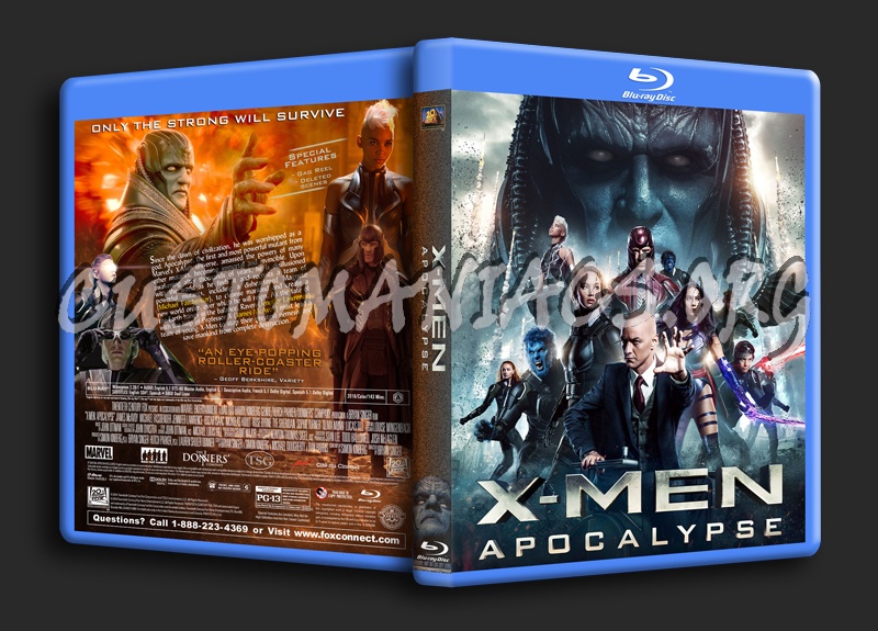 X-Men: Apocalypse dvd cover