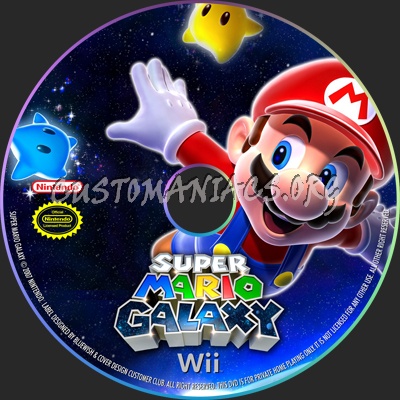 Super Mario Galaxy dvd label