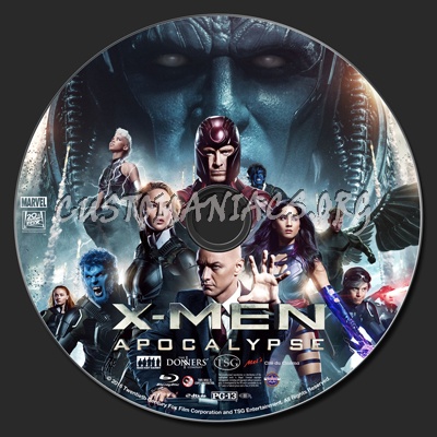 X-Men: Apocalypse blu-ray label