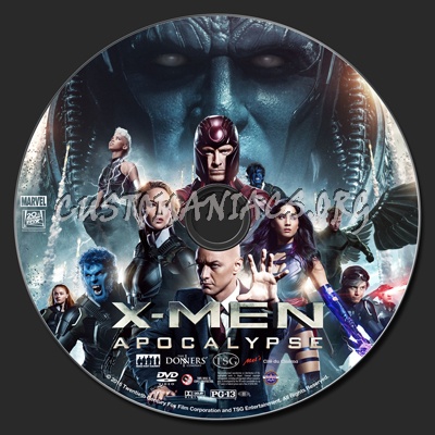 X-Men: Apocalypse dvd label