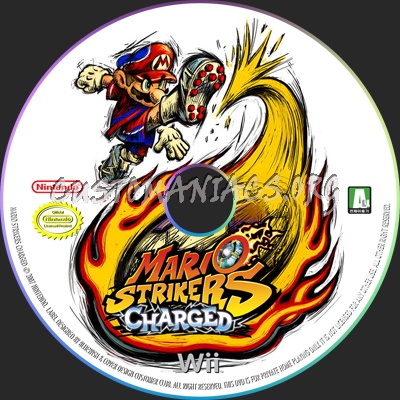 MARIO STRIKERS CHARGED Ver.2 dvd label