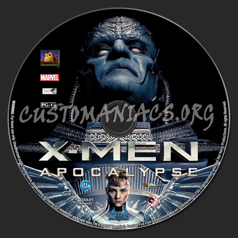 X-Men: Apocalypse blu-ray label