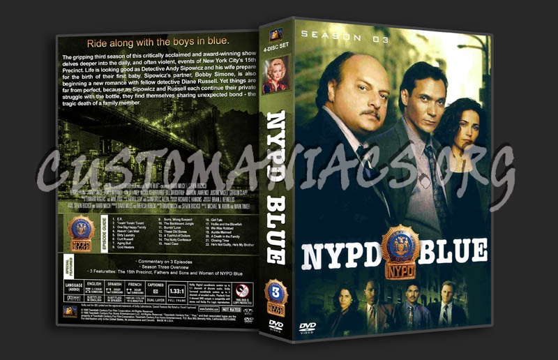 NYPD Blue - Seasons 1-10 (3370x2175) dvd cover