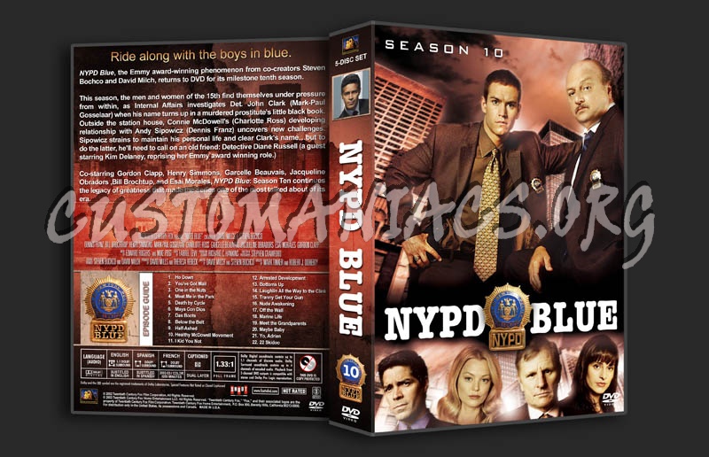 NYPD Blue - Seasons 1-10 (3370x2175) dvd cover