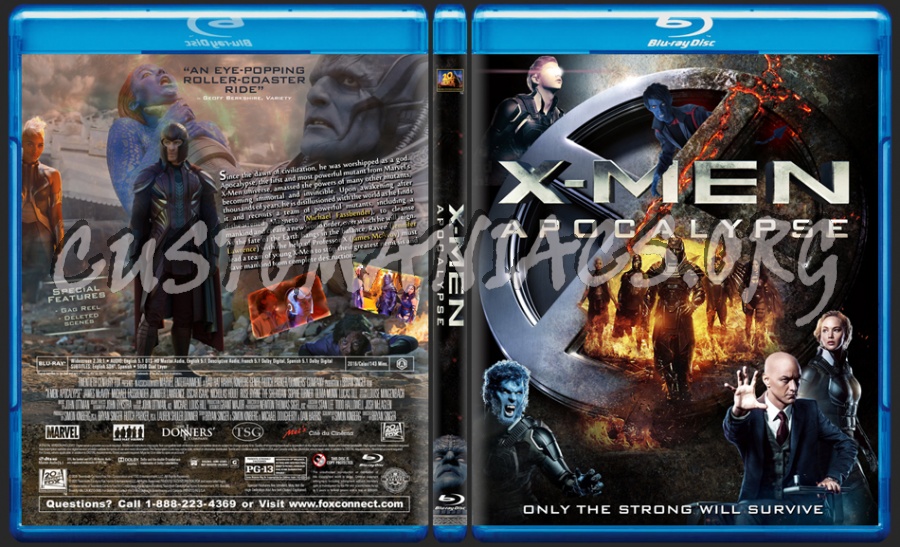 X-Men: Apocalypse dvd cover