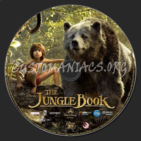 The Jungle Book (2016) 3D blu-ray label
