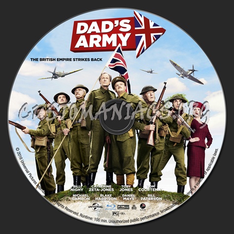 Dad's Army (2016) blu-ray label