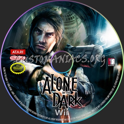 Alone In The Dark dvd label