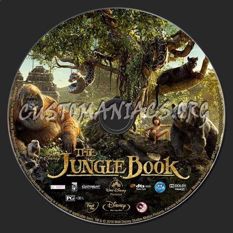 The Jungle Book (2016) blu-ray label