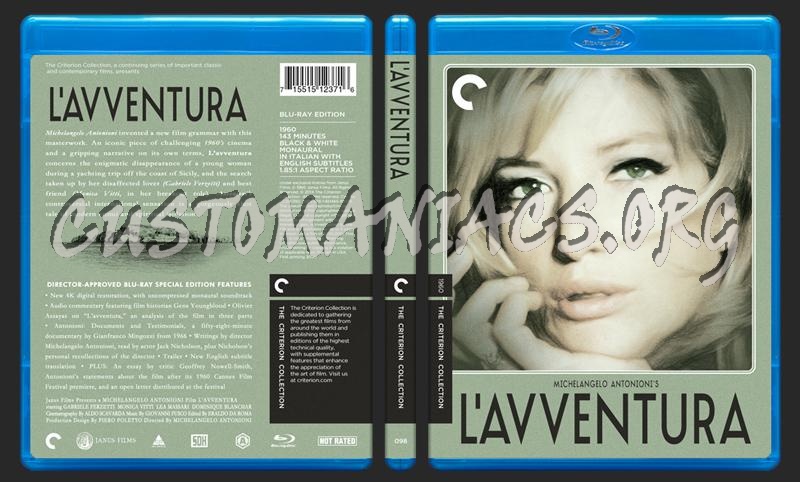 098 - L'avventura blu-ray cover