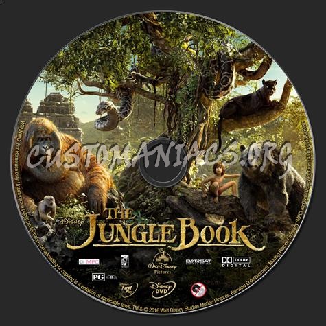 The Jungle Book (2016) dvd label