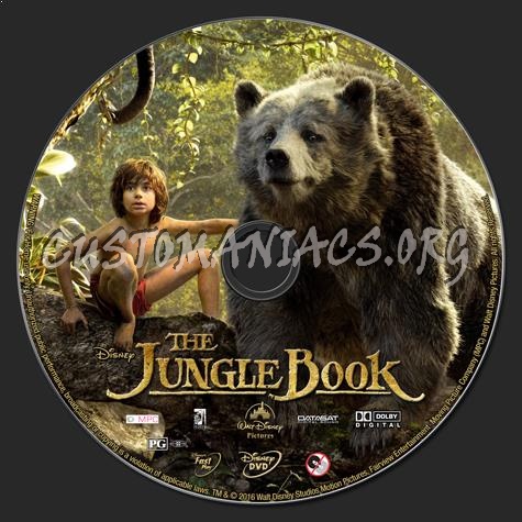 The Jungle Book (2016) dvd label