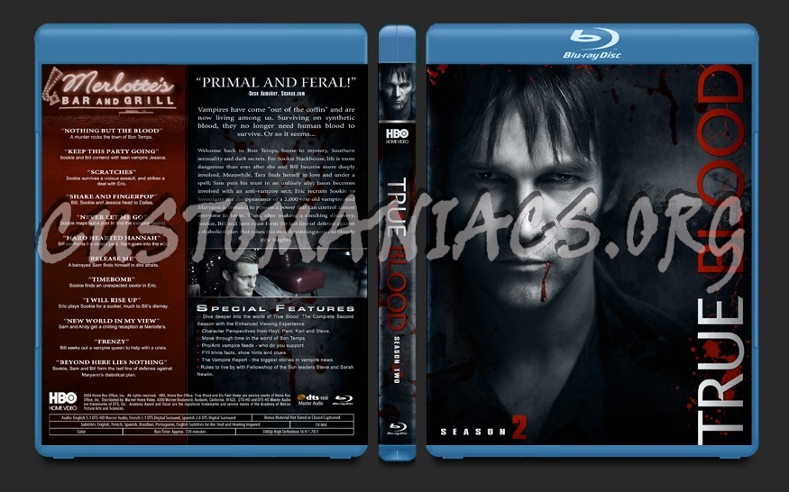 True Blood PSD files blu-ray cover