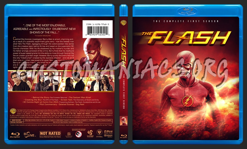 The Flash - Season 1 blu-ray cover