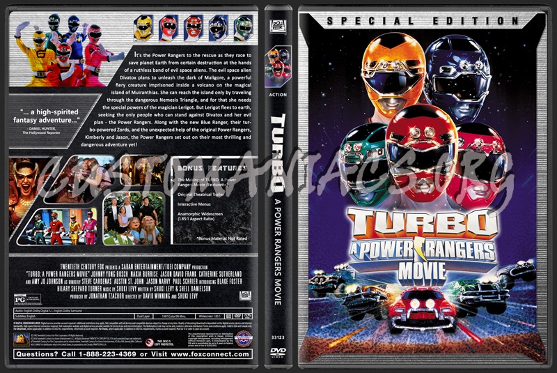 Turbo - A Power Rangers Movie dvd cover