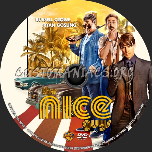 The Nice Guys (2016) dvd label