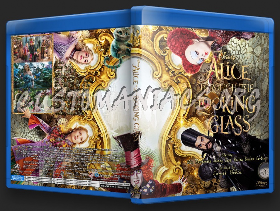 Alice Through The Looking Glass blu-ray cover