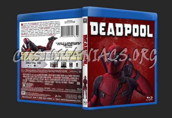 Deadpool blu-ray cover