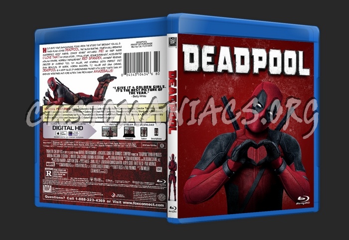 Deadpool blu-ray cover