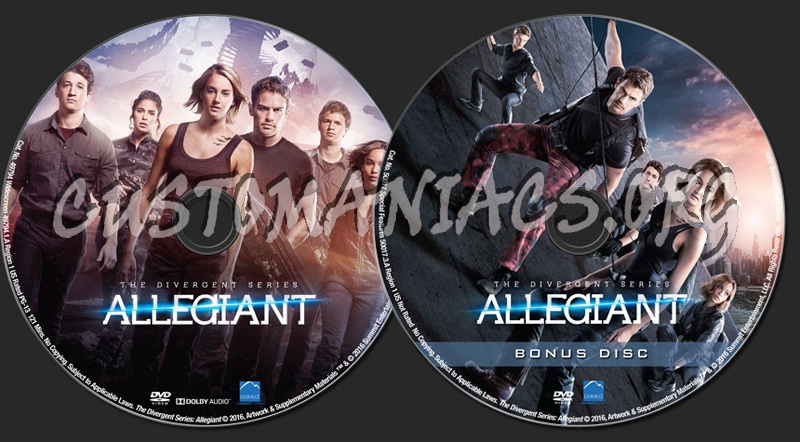 Allegiant dvd label