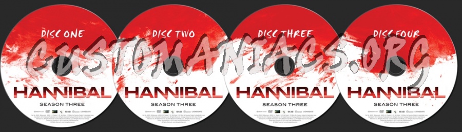 Hannibal Season 3 dvd label