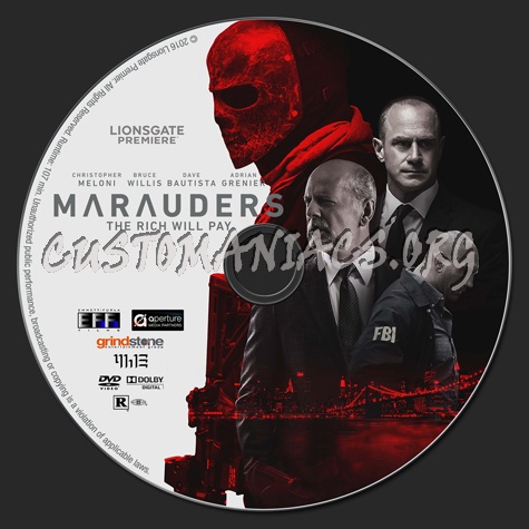 Marauders dvd label