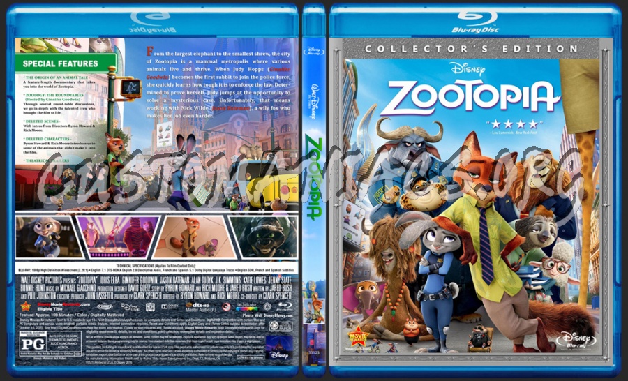 Zootopia blu-ray cover