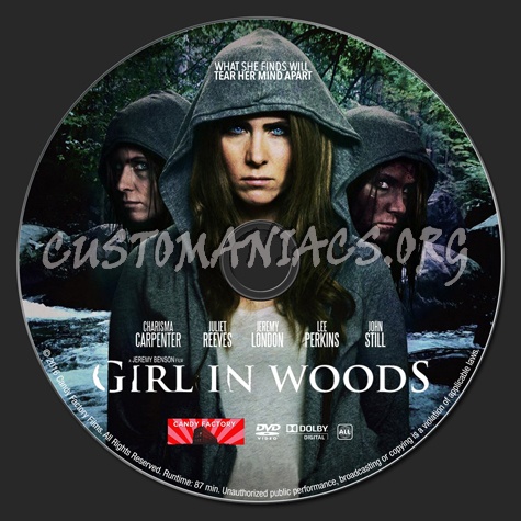 Girl in Woods dvd label