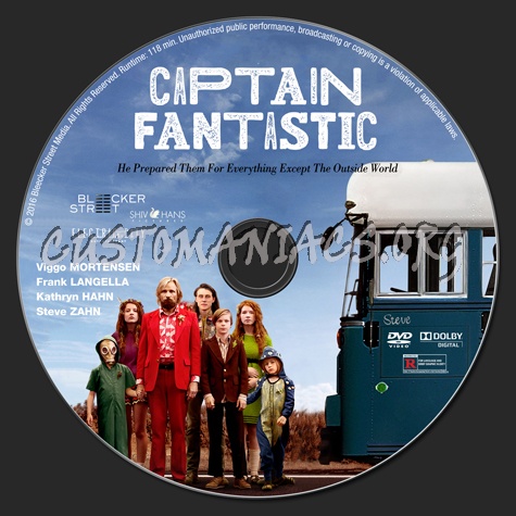 Captain Fantastic dvd label