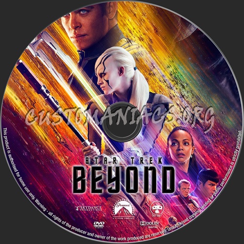 Star Trek Beyond dvd label