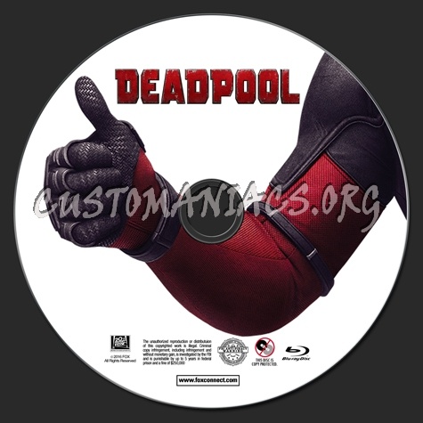 Deadpool blu-ray label