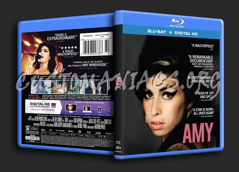 Amy blu-ray cover