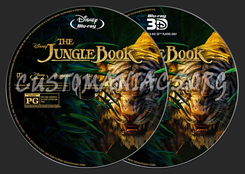 Jungle Book, The (2D/3D) blu-ray label - DVD Covers & Labels by ...