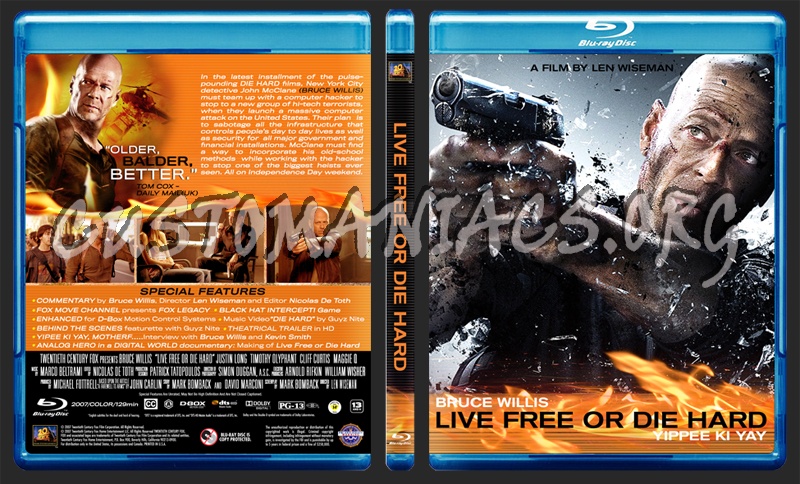 Live Free or Die Hard blu-ray cover