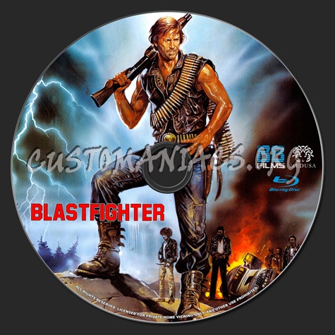 Blastfighter blu-ray label