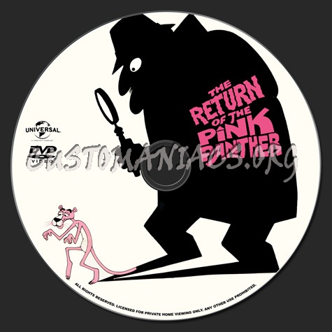 The Return of the Pink Panther dvd label