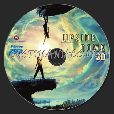 Upside Down 3D blu-ray label