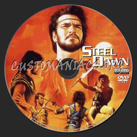 Steel Dawn dvd label