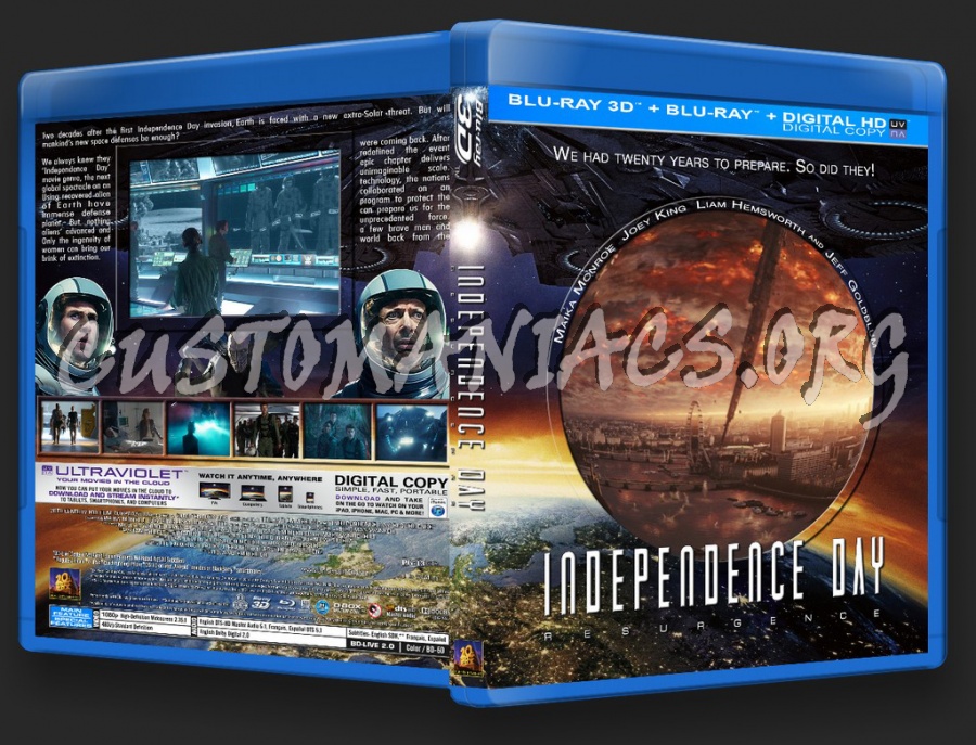 Independence Day: Resurgence 3D blu-ray cover