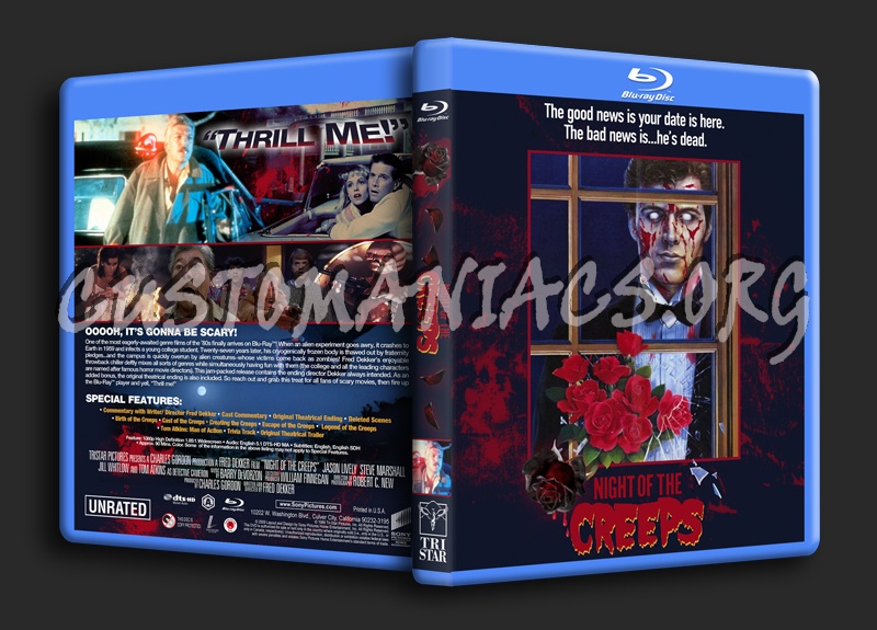 Night Of The Creeps (1986) dvd cover