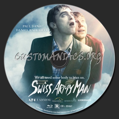 Swiss Army Man blu-ray label