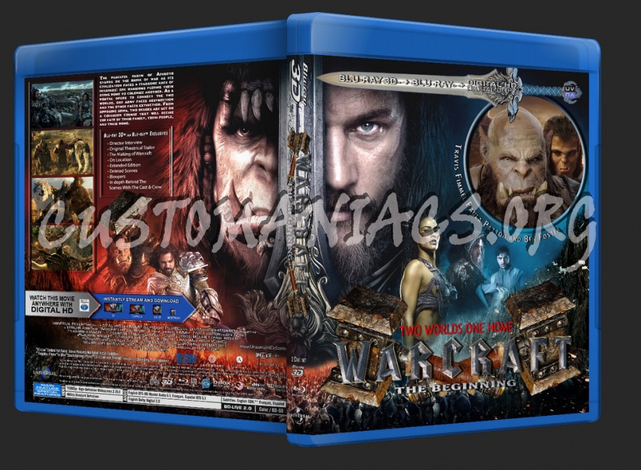 Warcraft 3D blu-ray cover