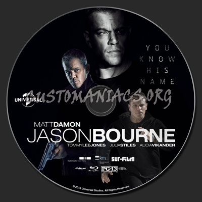 Jason Bourne blu-ray label