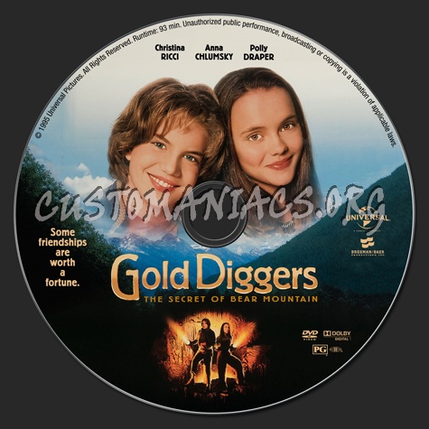 Gold Diggers: The Secret of Bear Mountain dvd label