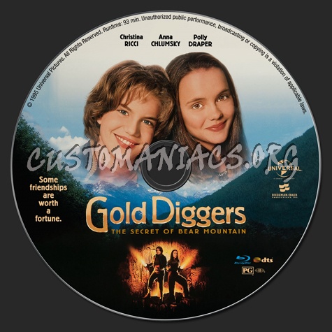 Gold Diggers: The Secret of Bear Mountain blu-ray label - DVD