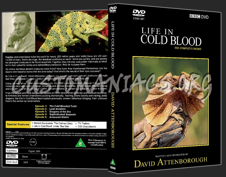 Life In Cold Blood - David Attenborough dvd cover