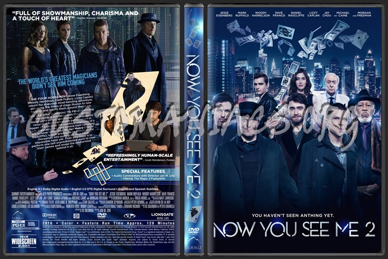 Now You See Me 2 dvd cover