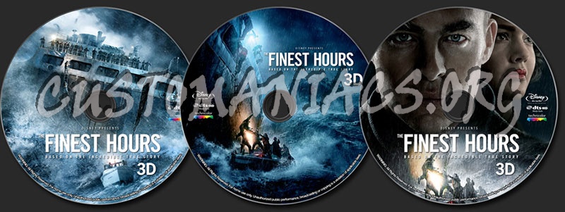 The Finest Hours (3D) blu-ray label