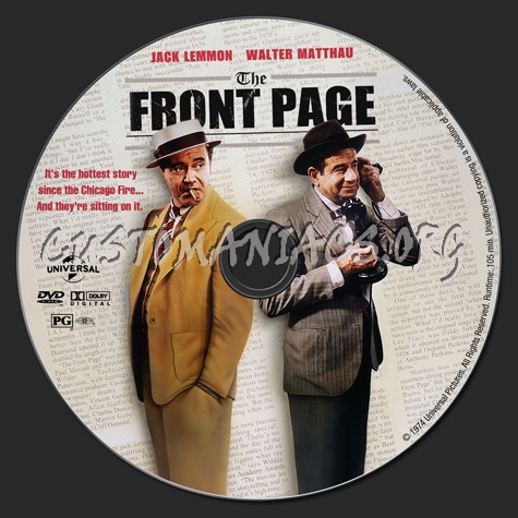 The Front Page dvd label