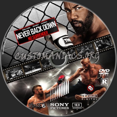 Never Back Down: No Surrender dvd label